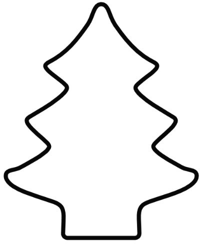 Original Kaiser Lebkuchen-Ausstecher Tannenbaum, 13 x 9 x 2,5 cm, Weihnachten, Keksausstecher aus Edelstahl, leichtes präzises Ausstechen, sichere angenehme Handhabung, Schwarz