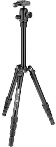 Manfrotto Element Traveller Small 5-Section Aluminum Tripod with Ball Head, Black