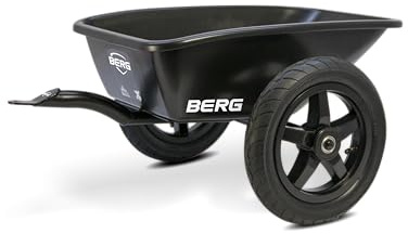 BERG Anhänger L für Pedal-Gokarts Buddy Rally | Kinderanhänger | Spielzeug Trailer aus Kunststoff & Metall | robustes Design | einfache Montage