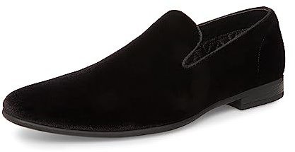 Steve Madden Homme Laight Mocassin, Velours Noir, 46 EU