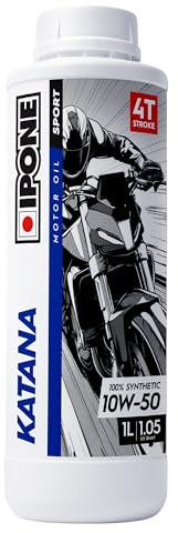 IPONE - 4-taktsolja motorcykel 10W50 Full Power Katana - 100% syntetisk olja med ester - smidigare växling - 1 L