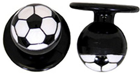 Kochknöpfe Kugelknöpfe schwarz mit Fußball
