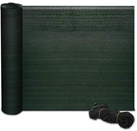 casa pura Zaunblende in Fachhandel-Qualität - grün, 2m x 10m effektiver Sichtschutz, Windschutz, Schattiernetz für Sportplatz, Garten, Maschendrahtzaun - Tennisblende