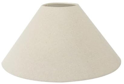 Slubby Hopsack Lamp Shade | Modern Shades for Table Lamps and Floor Lamps | Natural Cream Lampshade for Standard Lamps (Coolie, 35cm Diameter)