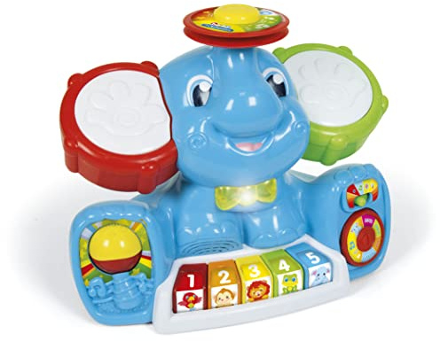 Clementoni - 14984 - Prima Infanzia - Alberto, Elefantino in Concerto, Gioco Musicale Elettronico Parlante, per Bambini 10-36 Mesi