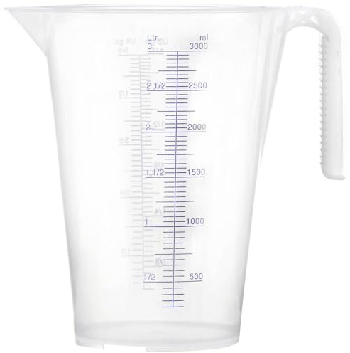 Pressol Messbecher Polypropylen 3,0l transparent, Klar