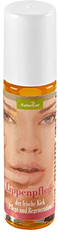 NaturGut Lippenpflege Roll-On 10 ml – 100% Naturkosmetik – Lippenöl mit Bio-Nachtkerzenöl, Jojobaöl, Mandelöl & Vitamin E – Pflegende Lippenpflege für trockene, rissige Lippen – Vegan