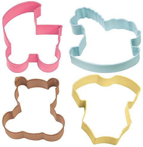 Wilton Metal Cookie Cutter Set 4/Pkg-Baby Theme
