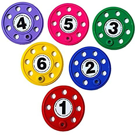 Leisis 0101080 Dischi di Sub numerati, Multicolore, Taglia Unica