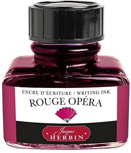 J.Herbin 13068T Tinte für Füller, 30 ml, opernrot
