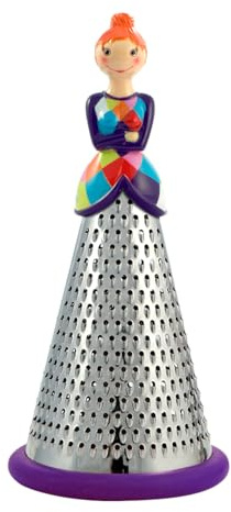 Pylones MA DAME - Großer Nahrungsmittelreibe, Höhe 23 cm, Violett, Kunststoff