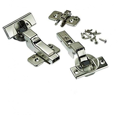 Blum Soft-Close 110° BLUMotion Clip-Top Scharniere für rahmenlose Schränke mit unsichtbarem Dämpfungsmechanismus und 3-facher Verstellbarkeit