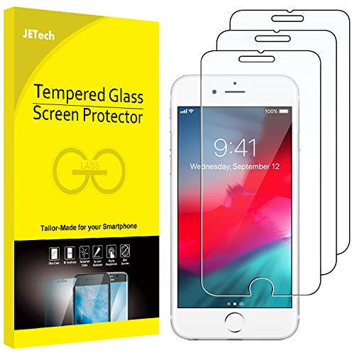 JETech 3-Pack Screen Protector for iPhone 8 Plus / 7 Plus / 6s Plus / 6 Plus, Tempered Glass Film