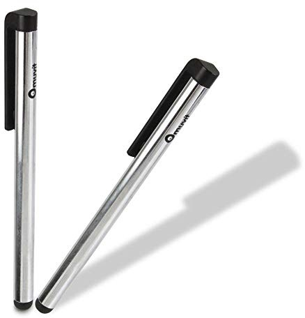 Muvit MCA00569 Eingabestift Silber - Eingabestifte (Silber, iPhone, iPod Touch, iPad)