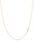 KEZEF Rose Gold over Sterling Silver 1.3 mm Cable Chain for Women or Men - 925 Silver Italian Necklace Chain - Hypoallergenic and Tarnish Resistant - 22 Inches | 55 cm
