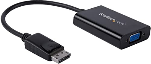StarTech.com Adaptador de Vídeo DisplayPort a VGA con Audio - Conversor Hembra VGA HD15 a Macho DP - 1920x1200