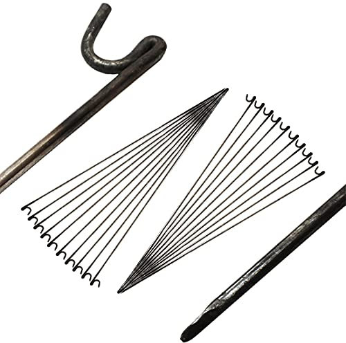 Oypla Safe Net Steel Barrier Fencing Pins 10mm x 1150mm Pack Of 20