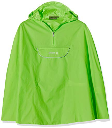 PRO-X elements Children's Cycling Rain Cape Poncho - Neongrn, Size 104