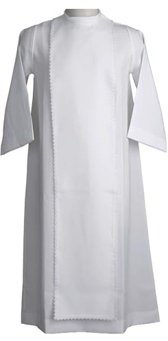 Holyart Vestidos comunión: Túnica Primera comunión para niña escapular, 135 cm (53 Inc.)