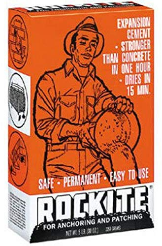 Hartline 10006 Rockite Cement 15 Min 5 Lb, No Size, White, 80 Ounce