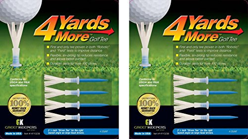 4 Yards More Golf Tees - Blue Driver Tee - 3 1/4 (2 Count)