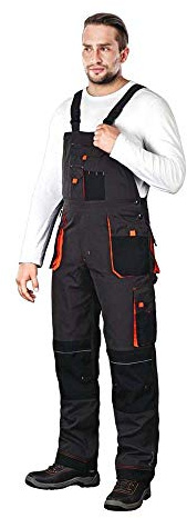Leber&Hollman LH-FMN-B_SBP46 - Peto protector (acero, talla 46), color azul, negro y naranja