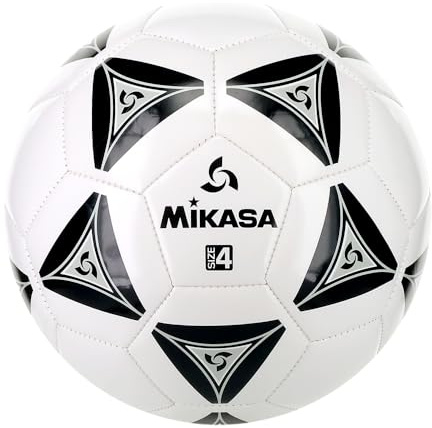 Mikasa Serio Pelota de fútbol, Color Negro/Blanco, tamaño 4