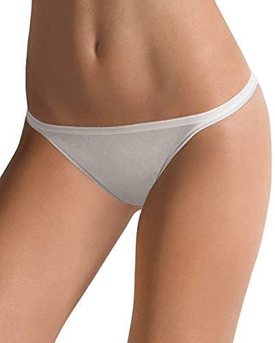 6 Slip tanga donna l'altra COTONELLA cotone elastico 3161 (4, NERO)