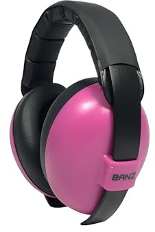 Banz BabyBanz GBB013 Baby-Gehörschutz, 0-2 Jahre, mit extra weichem Kopfbügel, Magenta