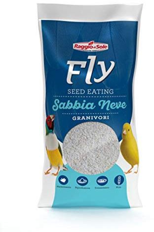 Raggio di Sole Fly Supporter Sabbia Neve Silicea per uccelli