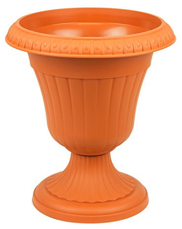 Form Plastic Pflanzpokal Amphore dekorative Pflanzgefäß Schale Vase Terracotta H 42 cm Blumentopf Milano