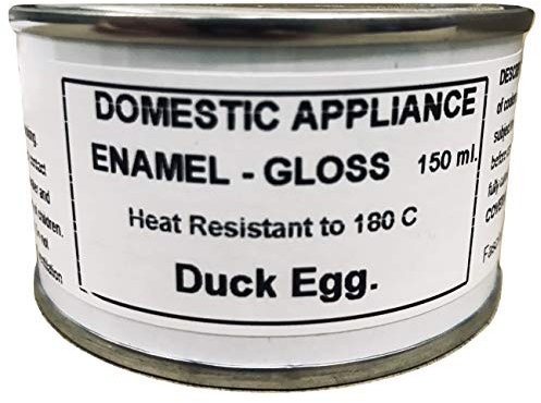 Fascinating Finishes Ltd 1 x 150ml Duck Egg Gloss Fridge, Cooker And Appliance Enamel Paint. Heat Resistant