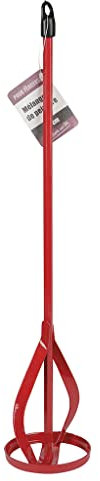 COGEX - Mélangeur de peinture de 40 cm - Convient pour toutes les peinture et enduits - Spécial perceuse adaptable sur un mandrin de 10 mm - Dimensions: 400 x 85 mm - Coloris rouge