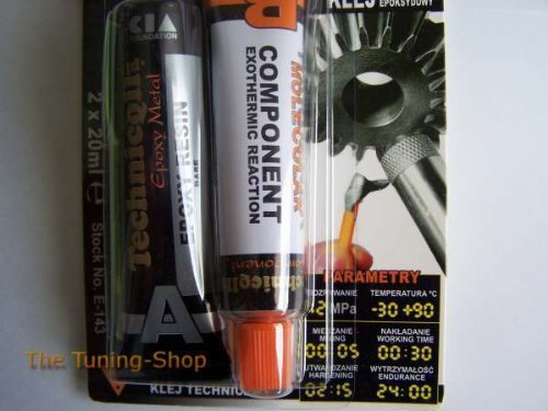 VERY STRONG EPOXY ADHESIVE GLUE FOR METALS alloy steel bronze etc 2 x 20ml COLD WELD new