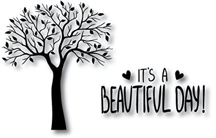 Beautiful day macbook sticker - decals for macbook - black vinyl/best stickers/vintage/movie stickers