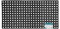JVL Rondo Rubber Ring Heavy Duty Outdoor Contract Door Mat, Black, 50 x 100 cm