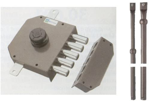 Serratura di sicurezza MOTTURA art. 621 triplice pompa-cilindro 60 mm con aste (70)