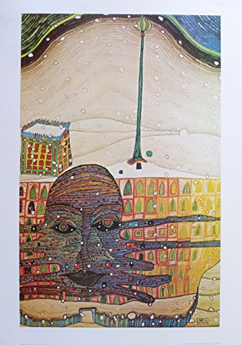 Friedensreich Hundertwasser - Winterbild Kunstdruck