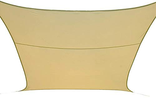 PAPILLON Vela OMBREGGIANTE Quadrata 3,6X3,6 MT Ecrù - Giardino Telo Copertura Tenda