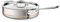 All-Clad Copper Core 5-Ply Stainless Steel Sauté Pan with Steel Lid 5 Quart Induction Oven Broiler Safe 600F Pots and Pans, Cookware Silver