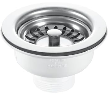 McAlpine BWSTSS 1 1/2-Inch Basket Strainer Waste Stemball Plug - Chrome