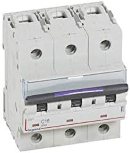 Disjoncteur DX³ 50kA - 3P 400V~ - 16A - courbe C - 4,5 modules