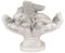 Design Toscano In God's Hands Cat Pet Grave Memorial Outdoor Garden Statue, Polyresin, Antique Stone, 39.5 cm