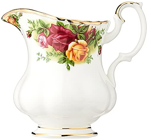 Royal Albert 15210032 Old Country Roses Cream Jug 0.25Ltr White, Bone China, 0.24ltr
