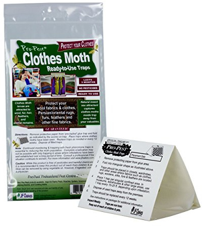 Pro-Pest Clothes Moth Traps - Ready to Use - 1 package of 2 traps
