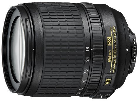 Nikon AF-S DX NIKKOR 18-105mm f/3.5-5.6G ED VR - Objetivo para cámara réflex, Negro