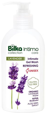 Bilka Collection Intim Waschgel mit Bio Lavendelwasser und Aloe Vera-Extrakt, Erfrischend, Unisex Intimpflege für die tägliche Hygiene, Parabenfrei, SLS frei, 200 ml
