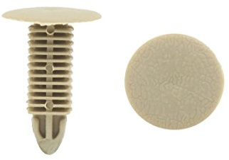 Sourcingmap, 50 rivetti di ricambio in plastica per parafanghi per portiera auto, colore beige
