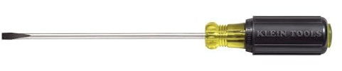 Klein Tools 601-6 3/16-Inch Cabinet Tip Screwdriver 6-Inch, Made in USA