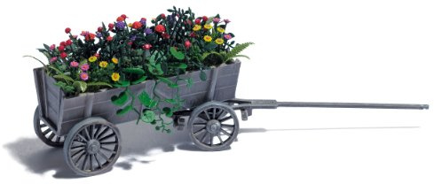 Wooden Cart With Flowers